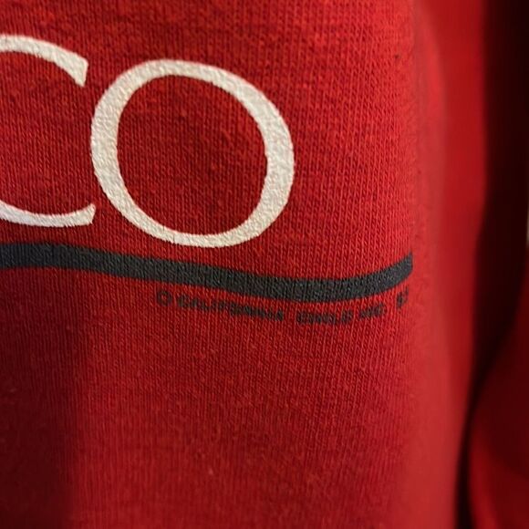 Vintage San Francisco California Red Graphic Pullover Sweatshirt - Picture 8 of 11